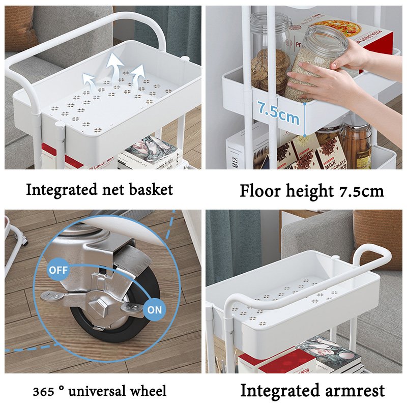 Versatile Rolling Utility Cart with Handle Essential for Home, Garden, and Outdoor Activities!