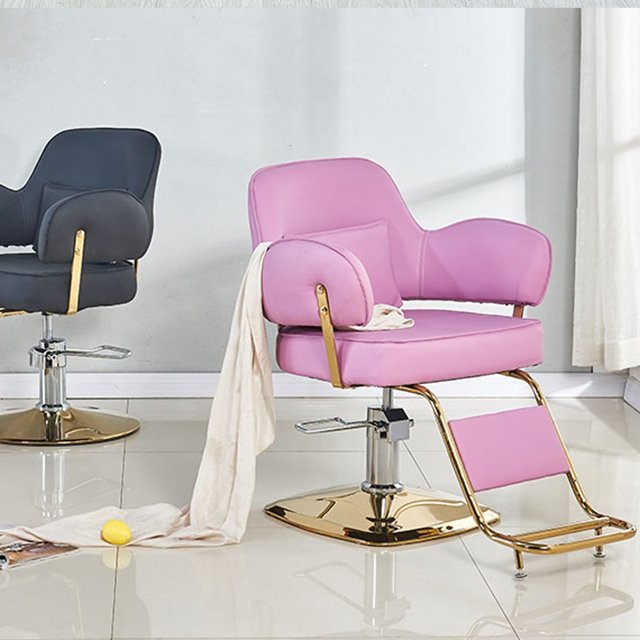 Modern Luxury Beauty and Hair Salon Furniture Reclining Hair Salon Barber Chair with Stand for Feet