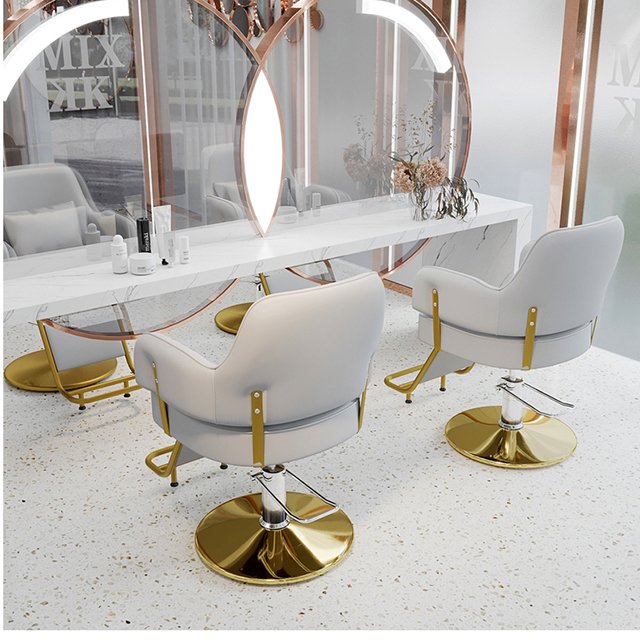 Modern Luxury Beauty and Hair Salon Furniture Reclining Hair Salon Barber Chair with Stand for Feet