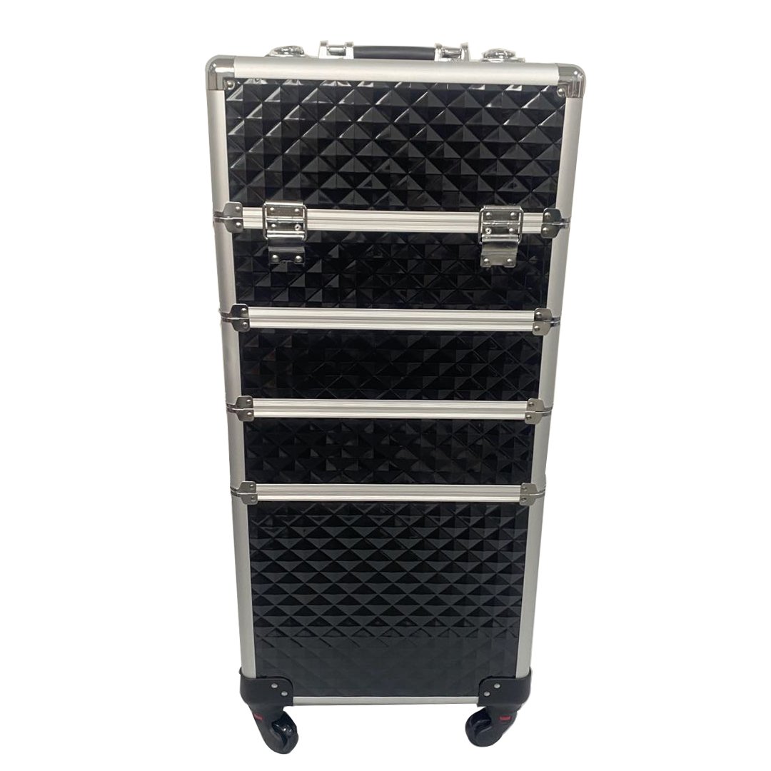 Multifunctional Makeup Case trolley cosmetic train case large capacity beauty salon professional aluminum makeup case