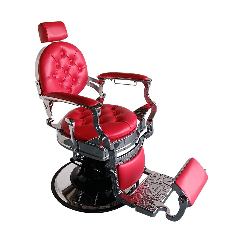 Classic Portable hair salon hairdressing chair professional luxury golden vintage barber chair high-end lift shaving chair