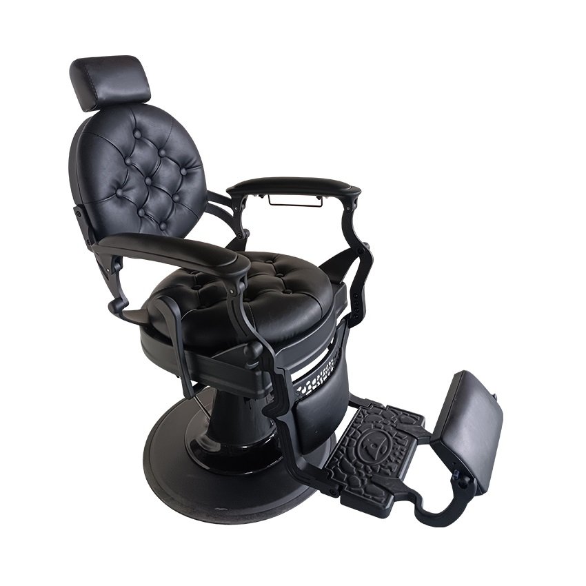Classic Portable hair salon hairdressing chair professional luxury golden vintage barber chair high-end lift shaving chair