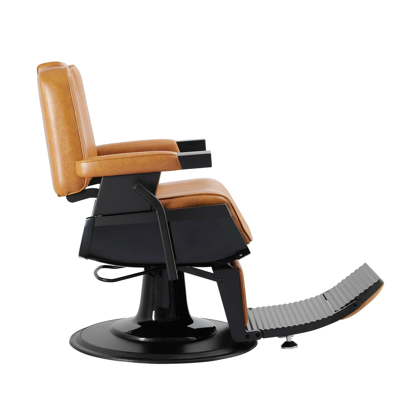 Hair Salon Equipment Reclining Barber Chair Barbershop brown Barber Chair For Men