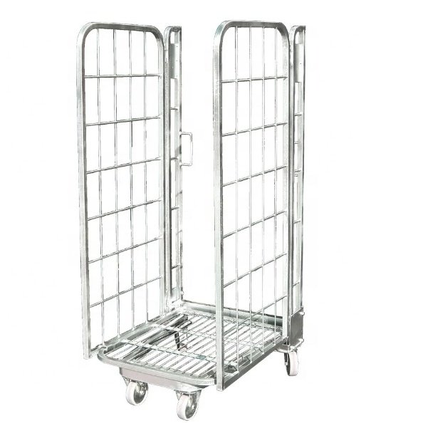 Storage rack trolley Roll Container storage cage logistics carts