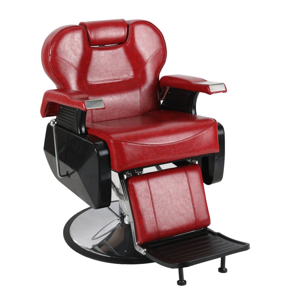 High Quality Professional Barber Chair for Men Hairdressing Furniture for Beauty Salons Spas Made of Soft Synthetic Leather