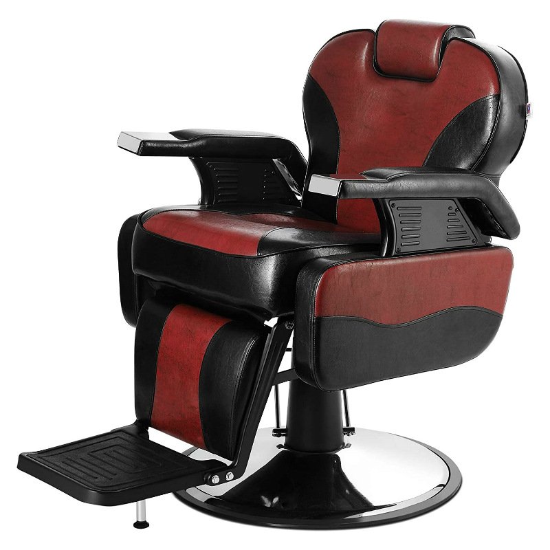 High Quality Professional Barber Chair for Men Hairdressing Furniture for Beauty Salons Spas Made of Soft Synthetic Leather