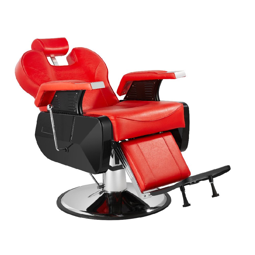 High Quality Professional Barber Chair for Men Hairdressing Furniture for Beauty Salons Spas Made of Soft Synthetic Leather