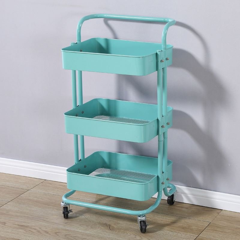 Latest Design Salon Furniture metal Salon Trolley Removable Beauty Trolley Makeup Storage Trolley