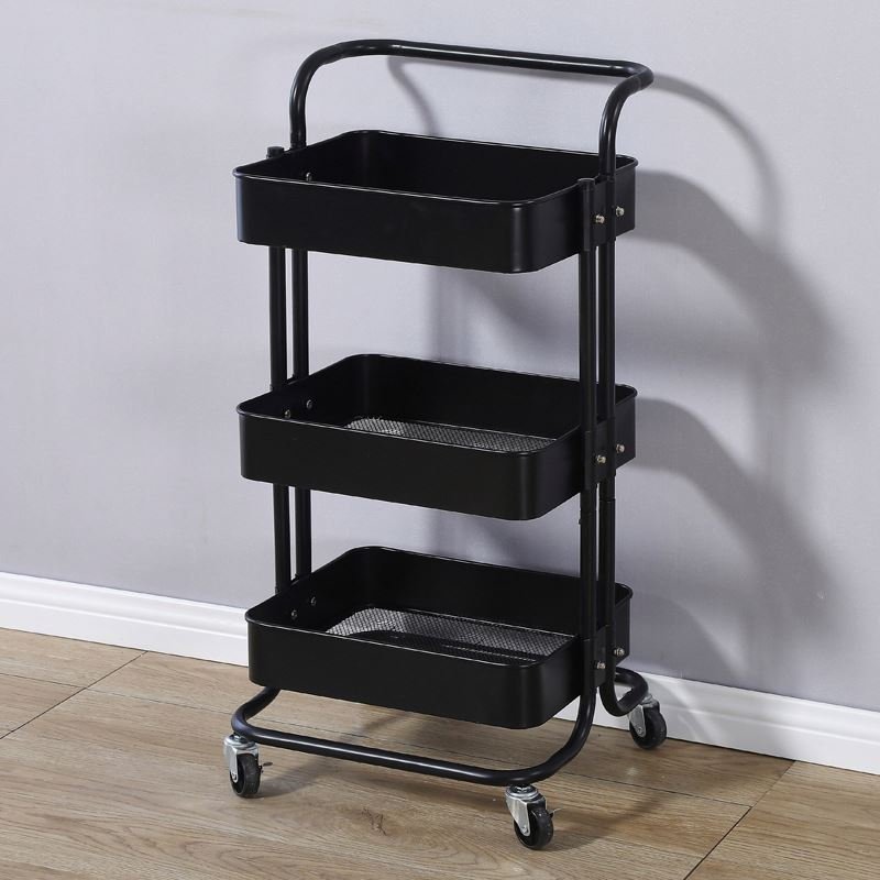 Latest Design Salon Furniture metal Salon Trolley Removable Beauty Trolley Makeup Storage Trolley