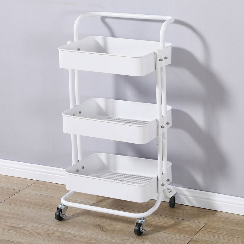 Latest Design Salon Furniture metal Salon Trolley Removable Beauty Trolley Makeup Storage Trolley