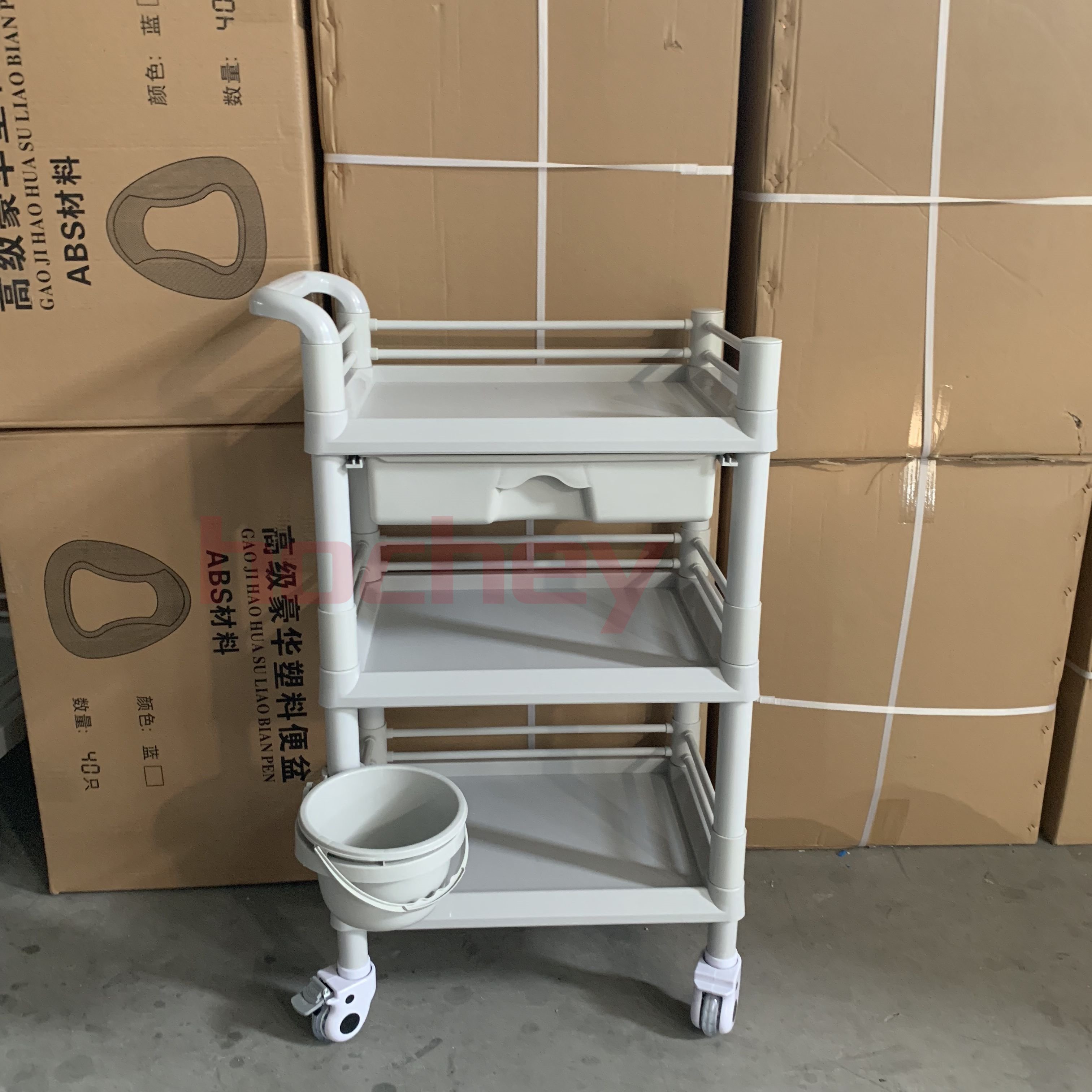 Hochey Medical High Quality Factory Price Beauty Salon Trolley With Different Color optional