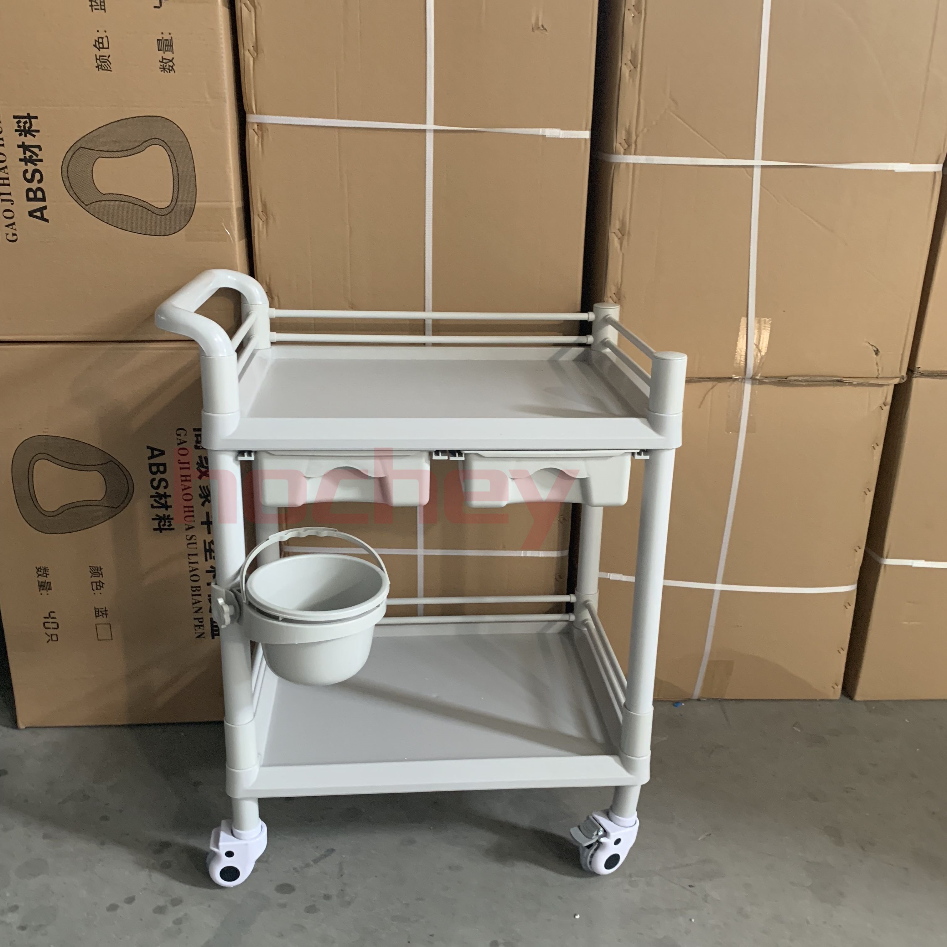 Hochey Medical High Quality Factory Price Beauty Salon Trolley With Different Color optional