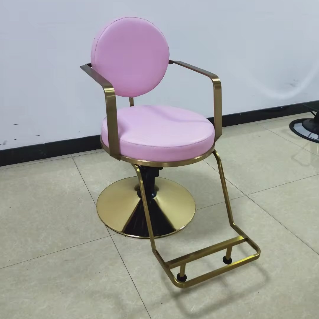 New Product Luxury Modern Pink Second Hand Barber Chair For Sale Barber Chairs For Salon For Hair Salon For Head Therapy
