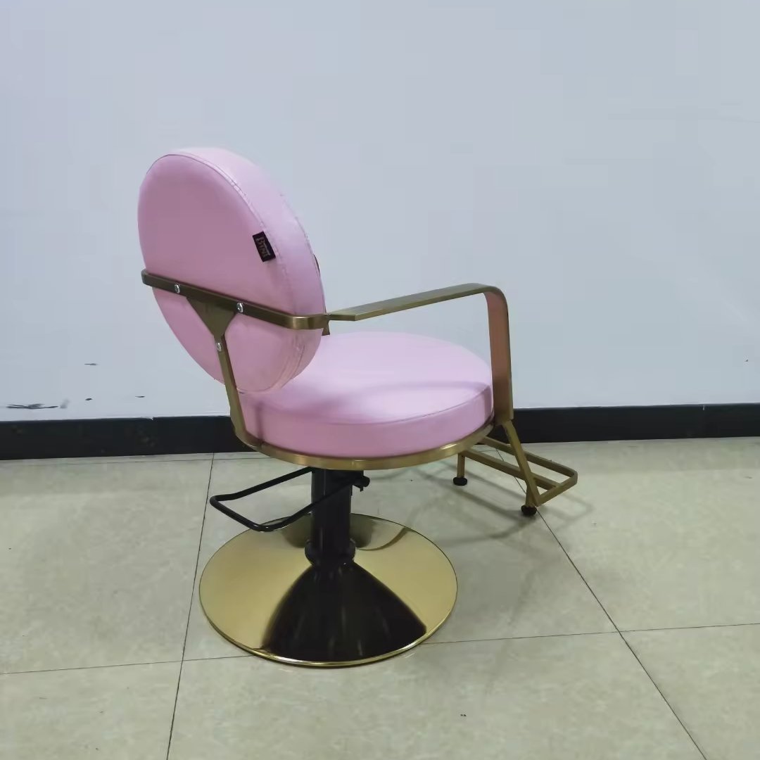 New Product Luxury Modern Pink Second Hand Barber Chair For Sale Barber Chairs For Salon For Hair Salon For Head Therapy