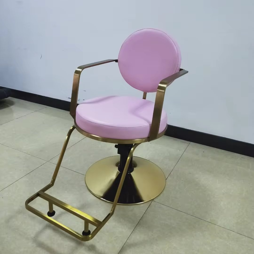 New Product Luxury Modern Pink Second Hand Barber Chair For Sale Barber Chairs For Salon For Hair Salon For Head Therapy