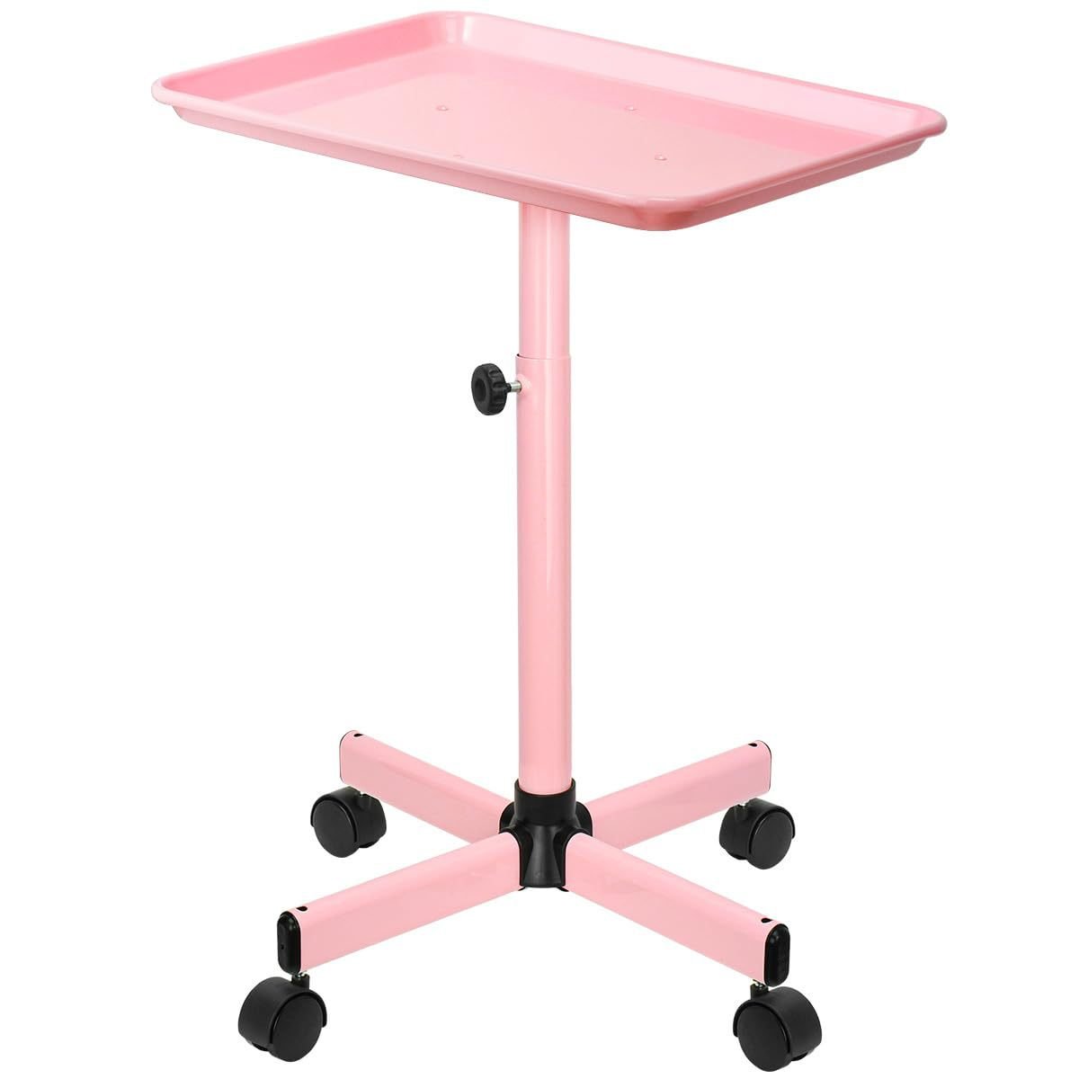 Luxury Metal Pink Gold Tray Storage Tool Cart for Barbershop Hospital Haircuts Metal Trolley Cart