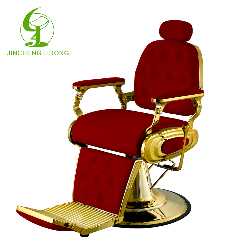 Jincheng factory direct price salon furniture green barber chair barber chair luxury height adjustable barber chair