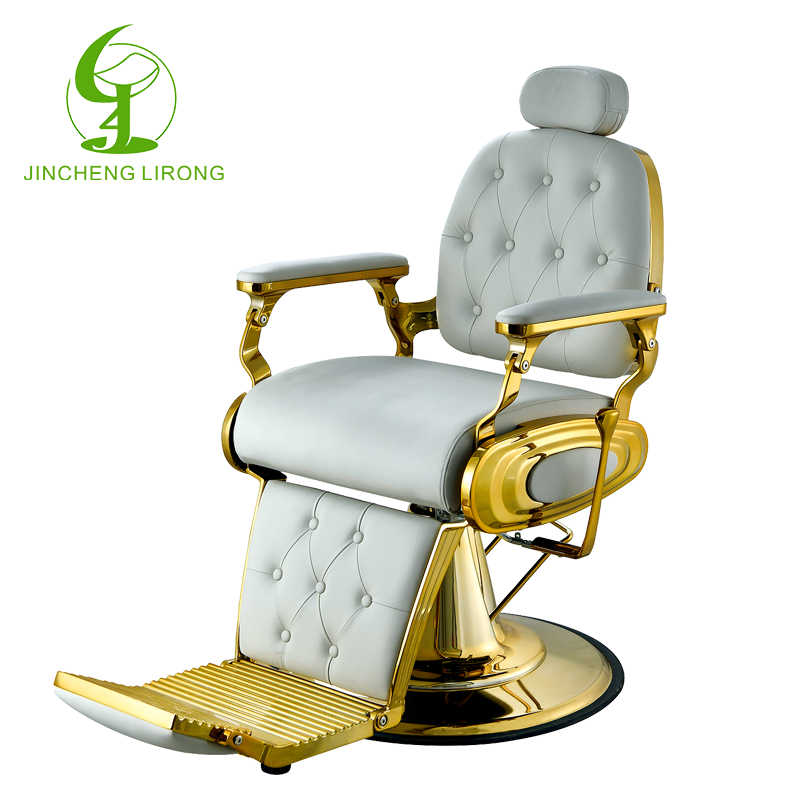 Jincheng factory direct price salon furniture green barber chair barber chair luxury height adjustable barber chair