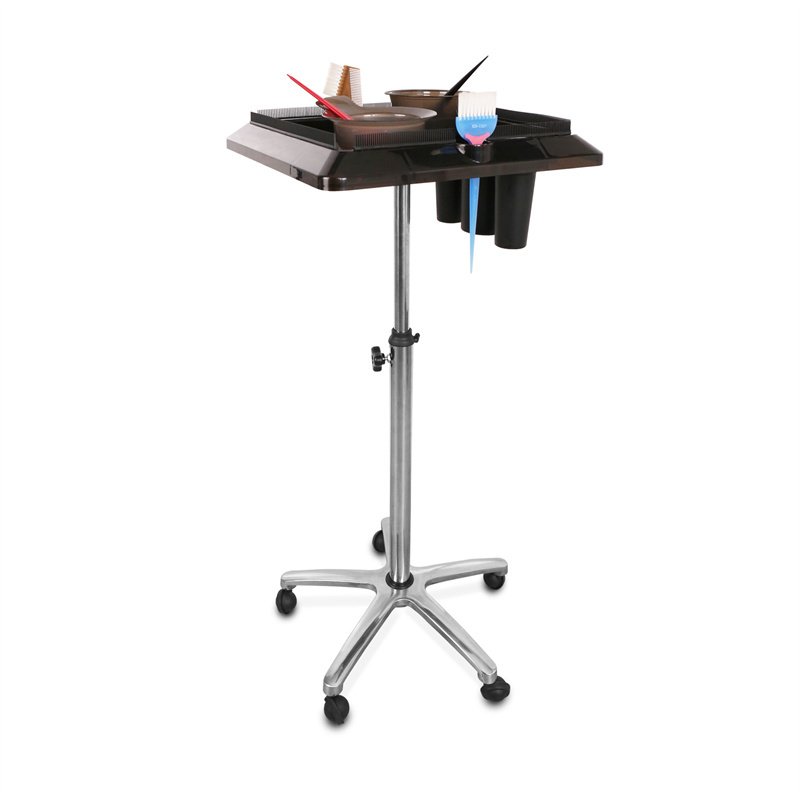 salon suppliers Stainless steel pipe support hair dye stand for barber station