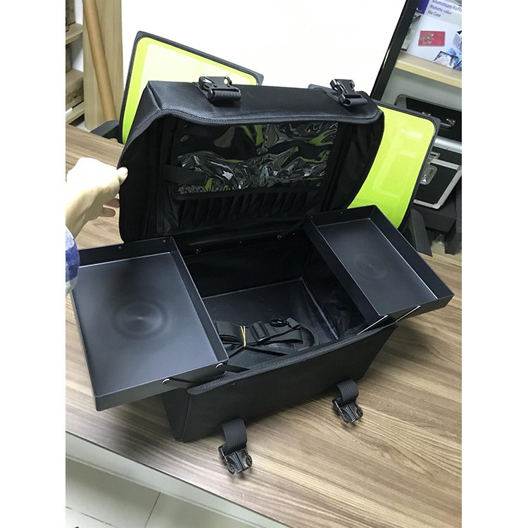 Professional Makeup School Trolley Bag Oxford Barber Salon Trim Tools Storage Trolley Bags 2 in 1 Trolley Bags with Travel Wheel