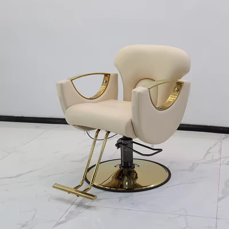 Jincheng simple salon modeling stool hydraulic pump beauty salon chair full reclining barber chair wholesale price