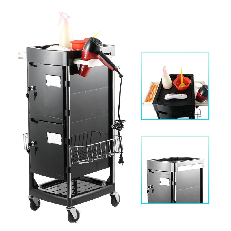 cheap professional hair salon trolley cart hairdressing trolley for salon