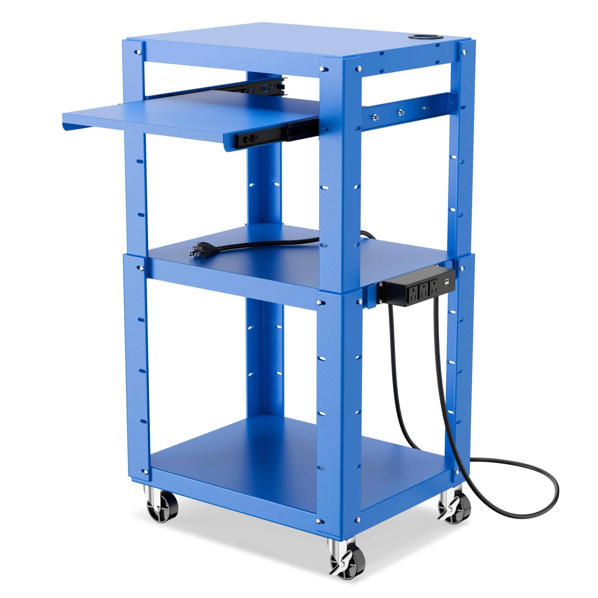 STEEL FRAME Tool Cart Trolley AV CART Audio Visual Cart For Laptop Charging