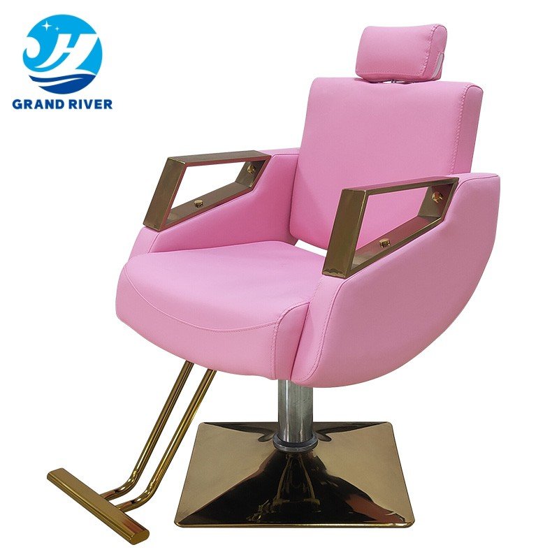 Upside Down Barber Chair Hair Salon Lifting Rotary Hair Cutting and Shaving Stool Salon Furniture Modern Synthetic Leather 1 Pc