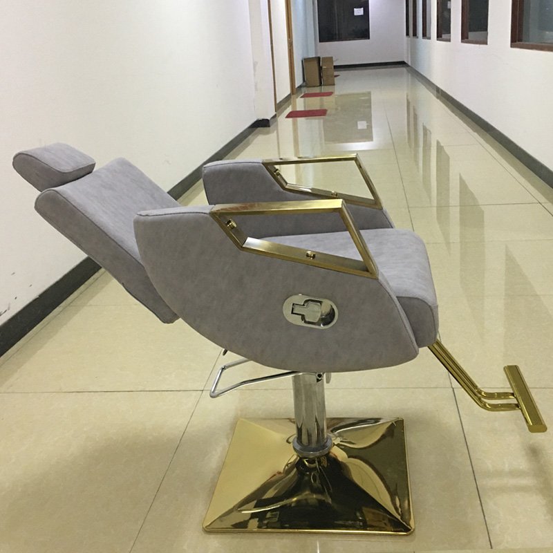 Upside Down Barber Chair Hair Salon Lifting Rotary Hair Cutting and Shaving Stool Salon Furniture Modern Synthetic Leather 1 Pc