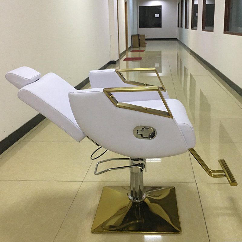 Upside Down Barber Chair Hair Salon Lifting Rotary Hair Cutting and Shaving Stool Salon Furniture Modern Synthetic Leather 1 Pc