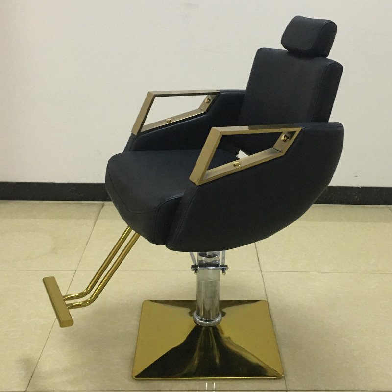 Upside Down Barber Chair Hair Salon Lifting Rotary Hair Cutting and Shaving Stool Salon Furniture Modern Synthetic Leather 1 Pc