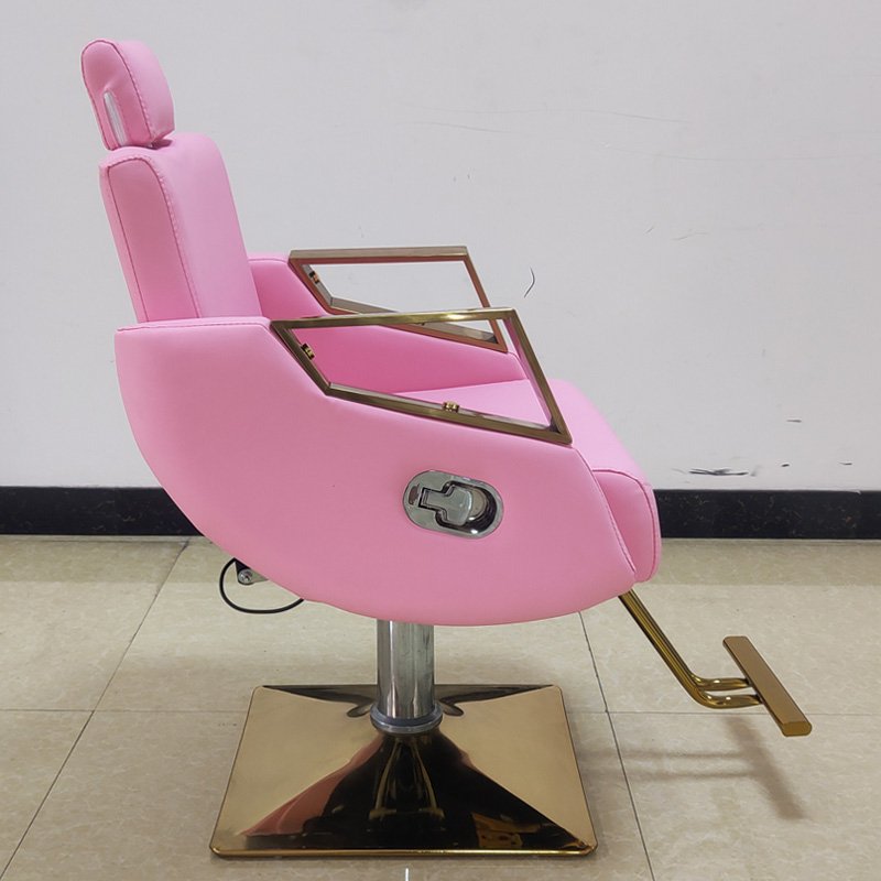 Upside Down Barber Chair Hair Salon Lifting Rotary Hair Cutting and Shaving Stool Salon Furniture Modern Synthetic Leather 1 Pc