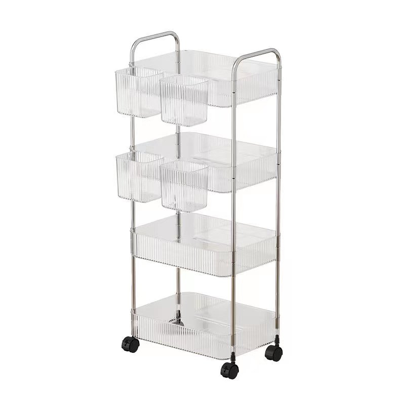 Light Luxury Household Movable Floor Storage Rack Multi-layer Storage Rack Rental Goods Snacks Storage Stands And Racks