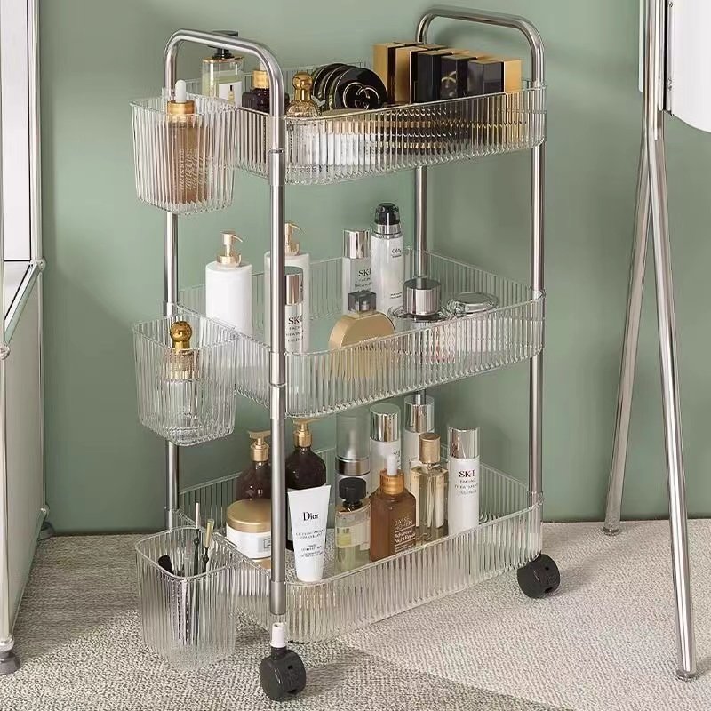 Light Luxury Household Movable Floor Storage Rack Multi-layer Storage Rack Rental Goods Snacks Storage Stands And Racks