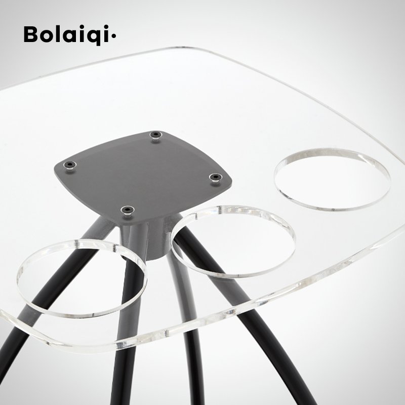 BOLAIQI New Design Salon Equipment Acrylic Hairdressing Salon Trolley Salon Hair Coloring Working Trolley