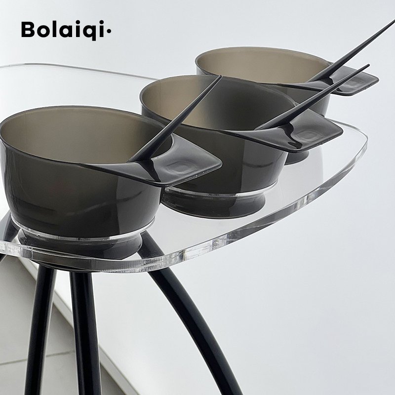 BOLAIQI New Design Salon Equipment Acrylic Hairdressing Salon Trolley Salon Hair Coloring Working Trolley