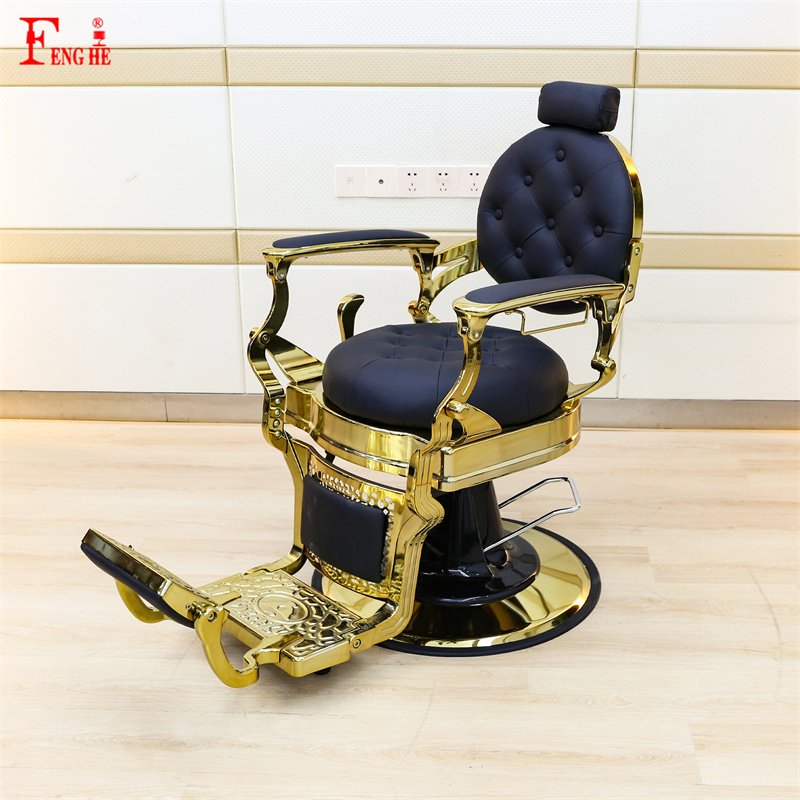 Hot Sale Fashion Design vintage barber chair black sturdy barber chair