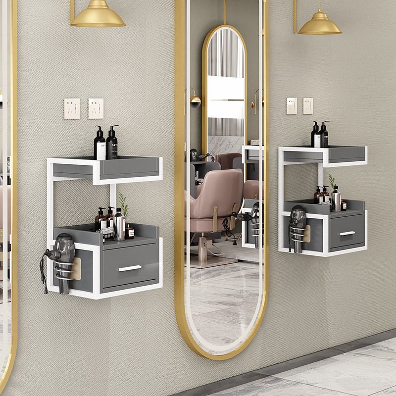 barbershop tool cabinet hairdressing desk for hair salon wall mounted cabinet