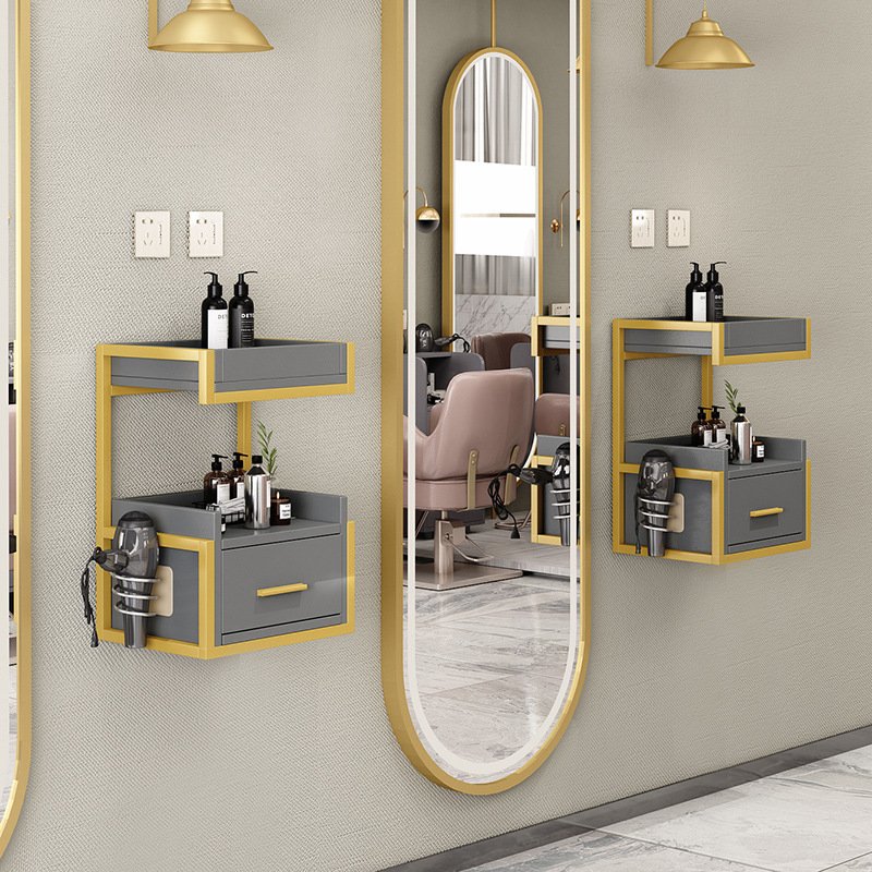 barbershop tool cabinet hairdressing desk for hair salon wall mounted cabinet