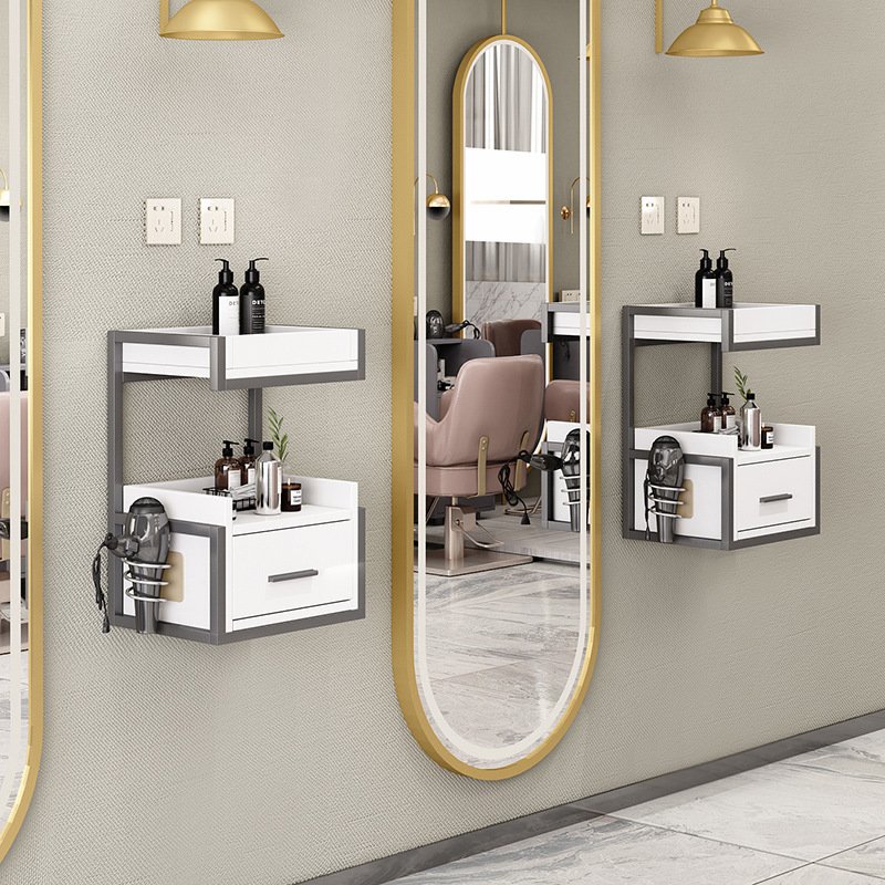 barbershop tool cabinet hairdressing desk for hair salon wall mounted cabinet