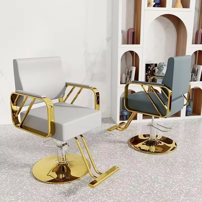 High Quality Height Adjustable Metal Barber Chair Multi-Function Beauty Salon Hair Chair Workshop Hospital Laundry Use-Hot Sale