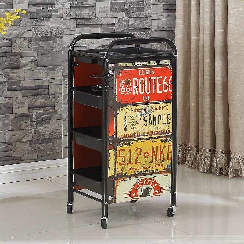 New Hair Salon Trolley Special Ironing And Dyeing Tools For Barber Shop Multifunctional Five-layer Bar Car Beauty Salon Trolley