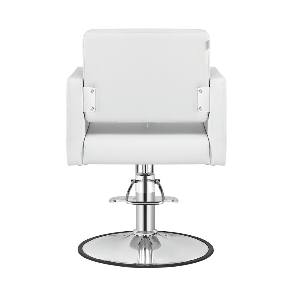 Hydraulic Barber Chair 360 Swivel Hair Styling Chair White Beauty Salon Equipment For Beauty Salon
