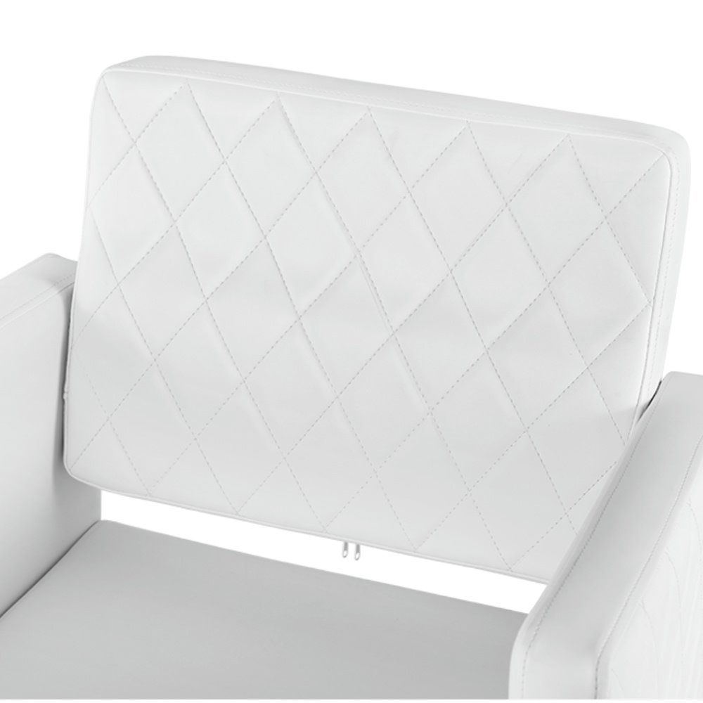 Hydraulic Barber Chair 360 Swivel Hair Styling Chair White Beauty Salon Equipment For Beauty Salon