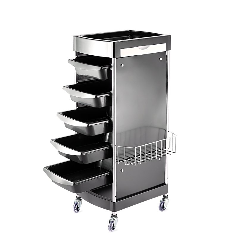 customize logo barber facial hairdressing plastic hair salon trolley