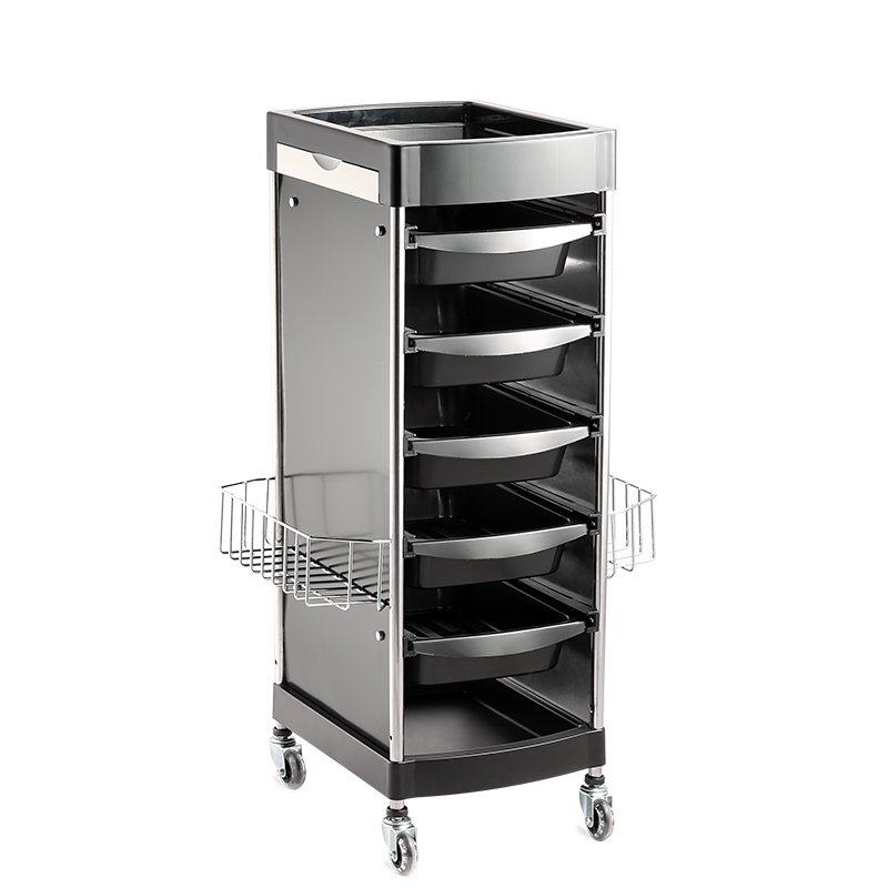 customize logo barber facial hairdressing plastic hair salon trolley
