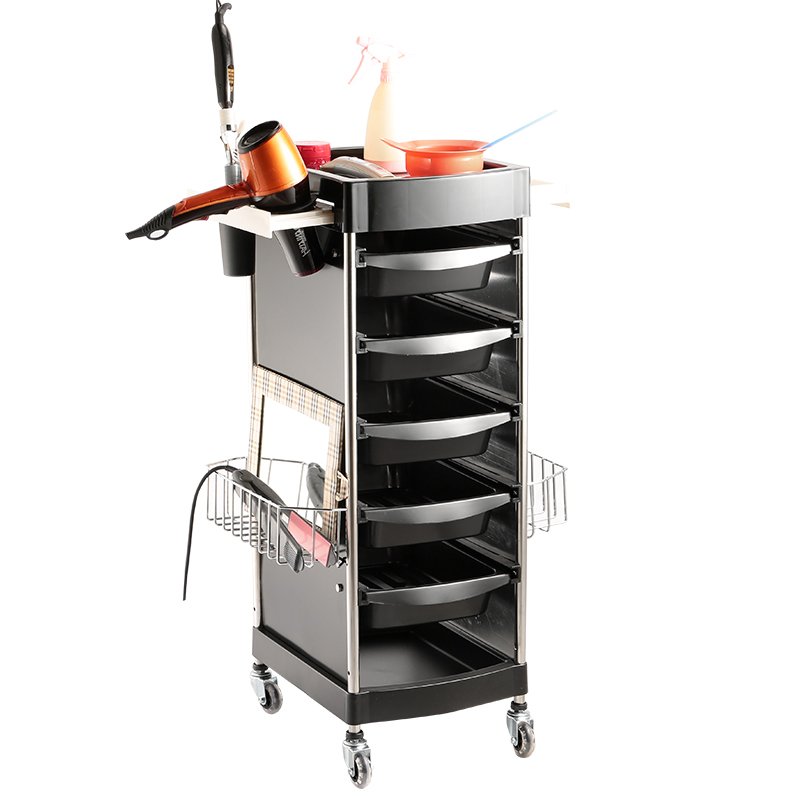 customize logo barber facial hairdressing plastic hair salon trolley