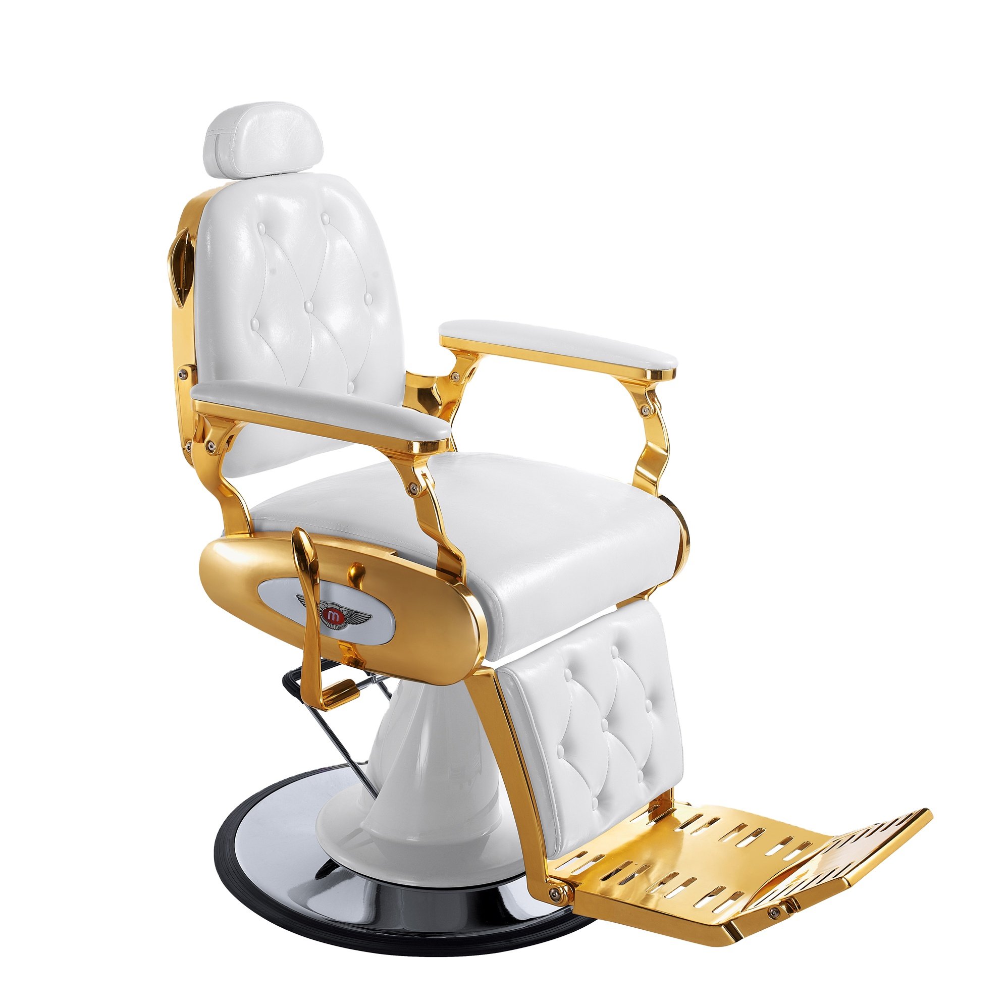 Black Salon Hairdressing Equipment Raised Hair Men Shave Lay Down Hydraulic Barber Chairs