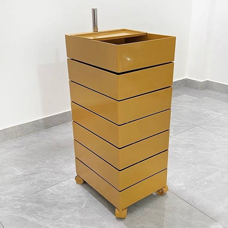 Jincheng Nordic Multifunctional Living Room Sofa Side Table Hairdressing Salon Storage Cart Detachable Beauty Spa Cabinet Modern