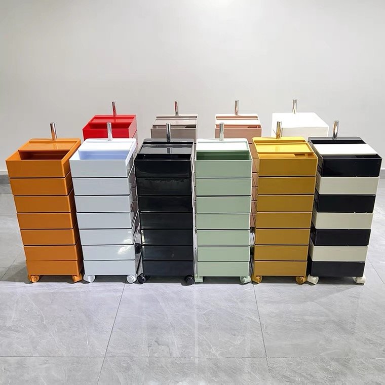 Jincheng Nordic Multifunctional Living Room Sofa Side Table Hairdressing Salon Storage Cart Detachable Beauty Spa Cabinet Modern